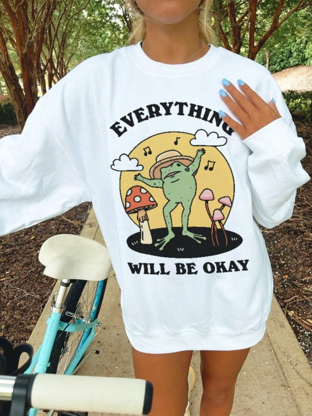 'Everything will be okay' Frog Sweatshirt