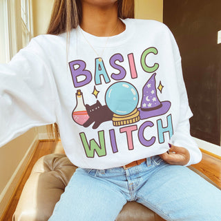 'Basic Witch' Halloween Sweatshirt