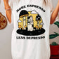 'More Espresso, Less Depresso' Cat T-shirt