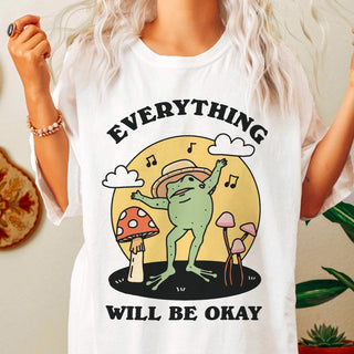 'Everything will be okay' Frog T-shirt