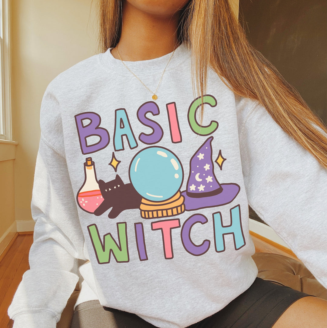 'Basic Witch' Halloween Sweatshirt