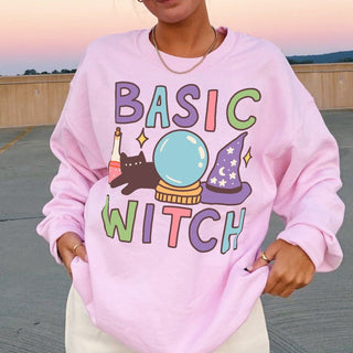 'Basic Witch' Halloween Sweatshirt