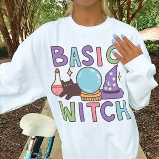 'Basic Witch' Halloween Sweatshirt