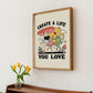 'Create a life you love' Frog & Fairy Print