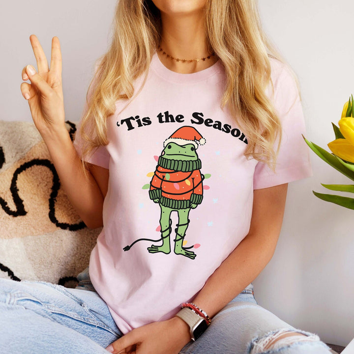 'Tis the Season' Christmas frog T-shirt