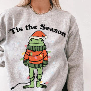 'Tis the Season' Christmas Frog Sweatshirt