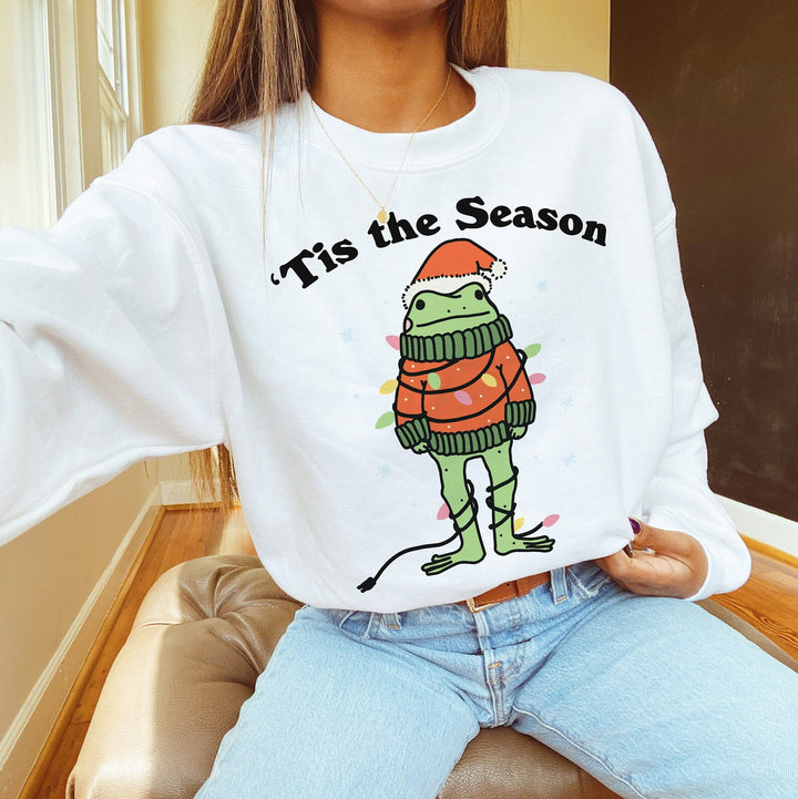 'Tis the Season' Christmas Frog Sweatshirt