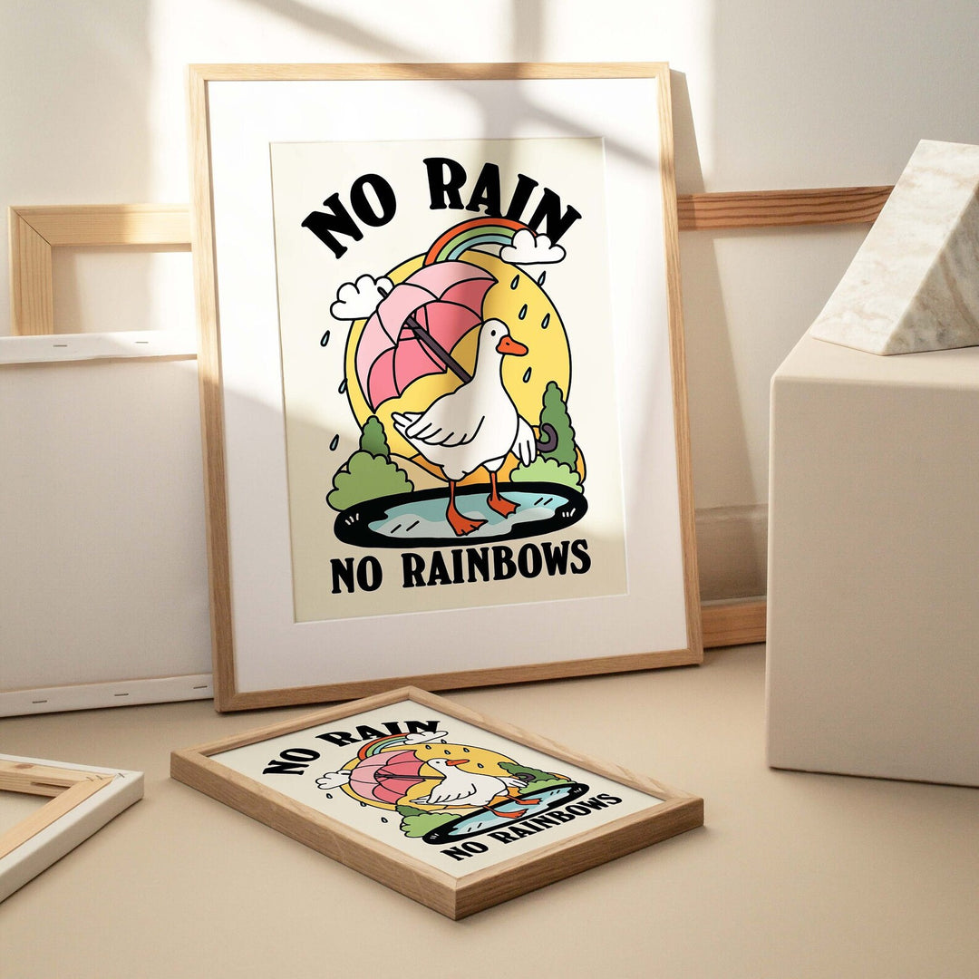 'No Rain' Goose Print