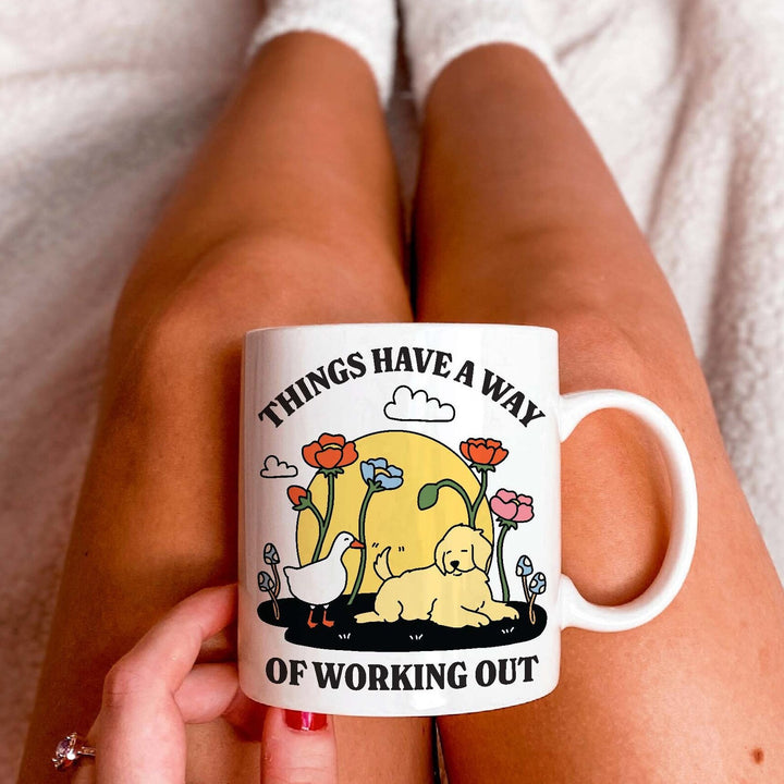 'Working Out' Dog Mug