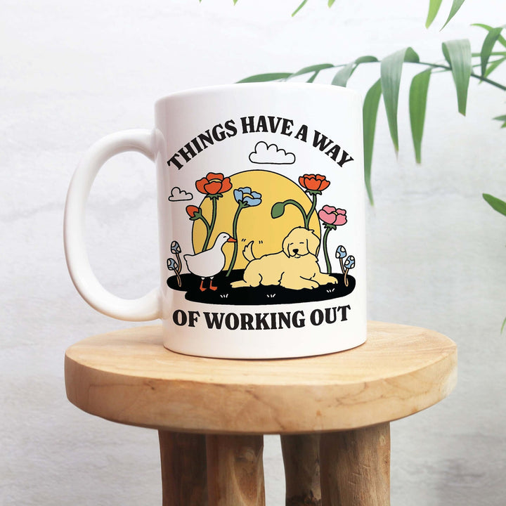 'Working Out' Dog Mug