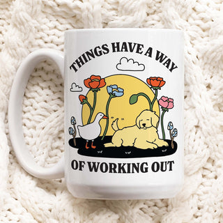 'Working Out' Dog Mug