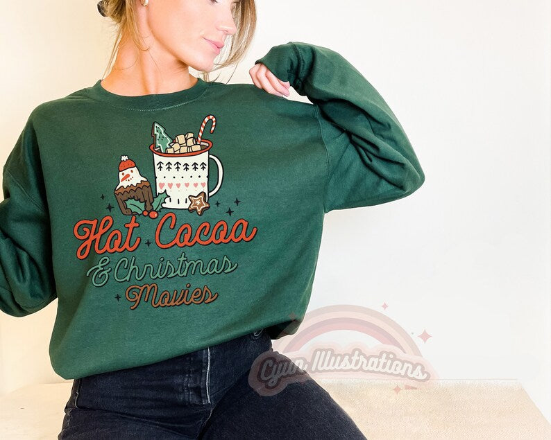 'Hot Cocoa' Christmas Sweatshirt