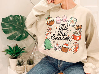 'Tis the Season' Christmas Doodle Sweatshirt