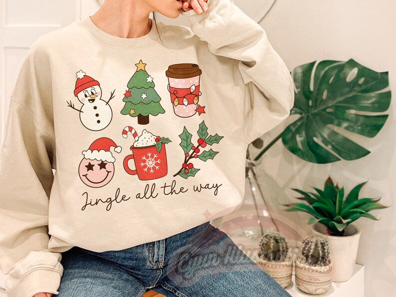 'Jingle all the way' Christmas Sweatshirt