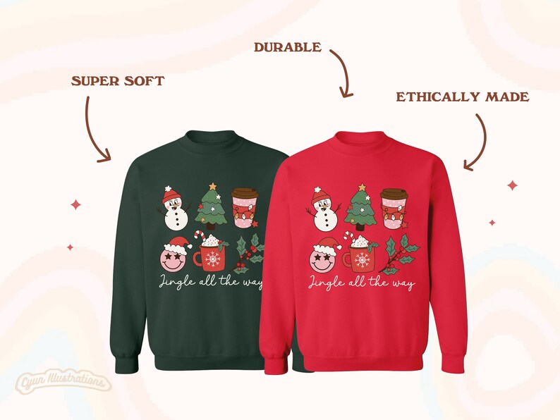 'Jingle all the way' Christmas Sweatshirt