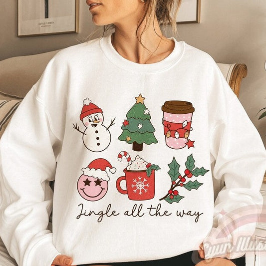 'Jingle all the way' Christmas Sweatshirt