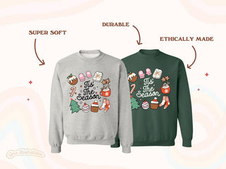 'Tis the Season' Christmas Doodle Sweatshirt