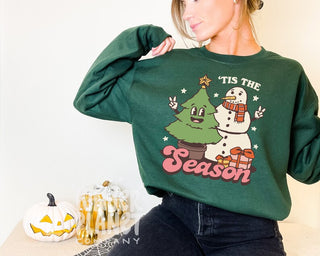 'Tis the Season' Christmas Snowman Sweatshirt