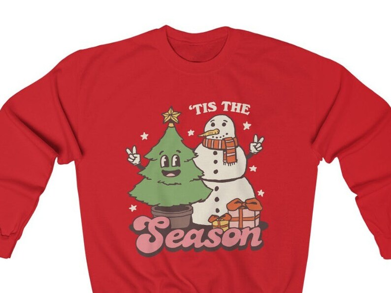 'Tis the Season' Christmas Snowman Sweatshirt