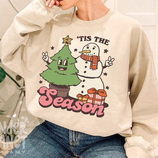 'Tis the Season' Christmas Snowman Sweatshirt