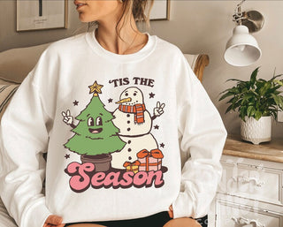 'Tis the Season' Christmas Snowman Sweatshirt