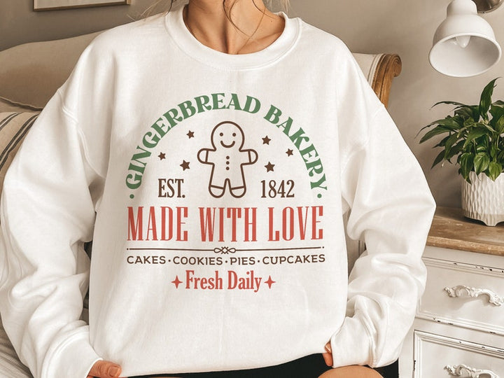 'Ginger Bread Bakery' Christmas Sweatshirt