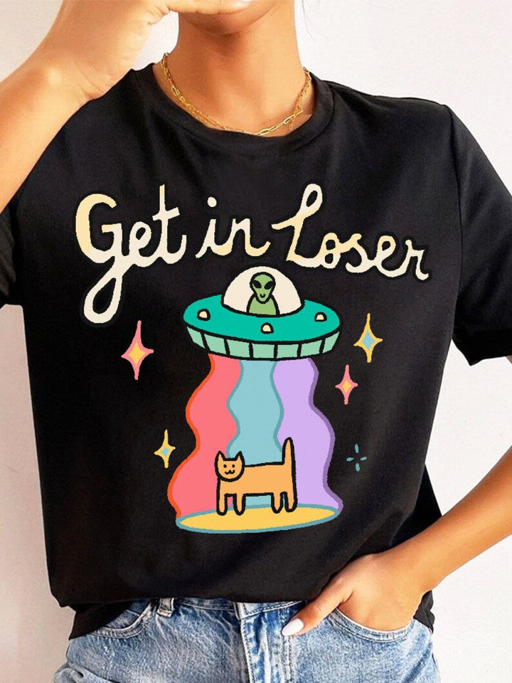 'Get In Loser' Alien T-shirt
