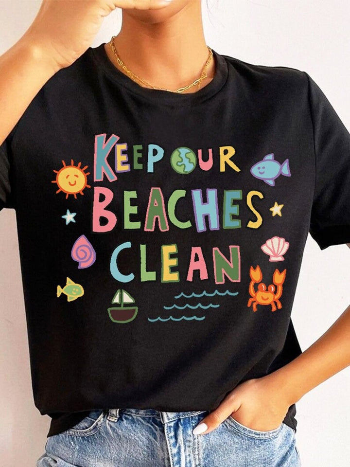 'Keep Our Beaches Clean' T-shirt