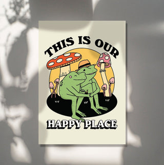 'This is our Happy Place' Frog Print