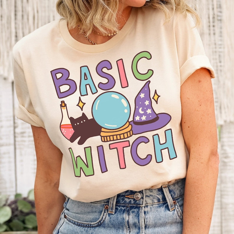 'Basic Witch' Halloween T-shirt