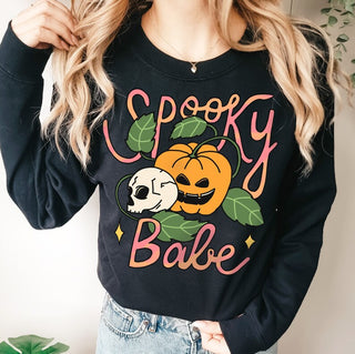 'Spooky Babe' Halloween Sweatshirt