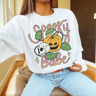 'Spooky Babe' Halloween Sweatshirt