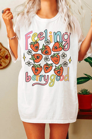 'Feeling Berry Good' Strawberry T-shirt