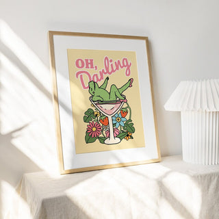 'Oh Darling' Frog Print