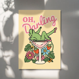 'Oh Darling' Frog Print