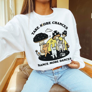 'Take More Chances' Cat Sweatshirt