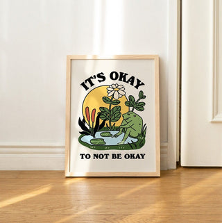 'It's okay' Frog Print