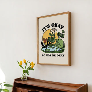 'It's okay' Frog Print