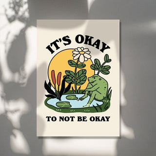 'It's okay' Frog Print