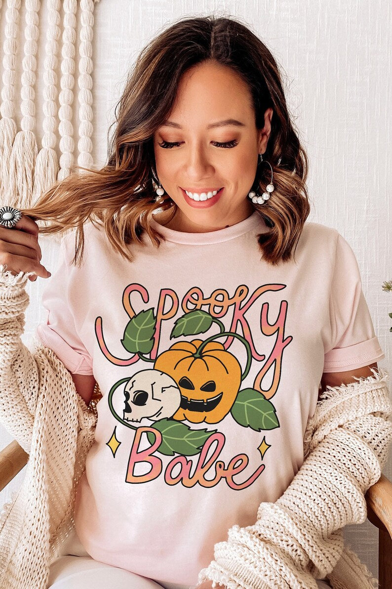 'Spooky Babe' Halloween T-shirt
