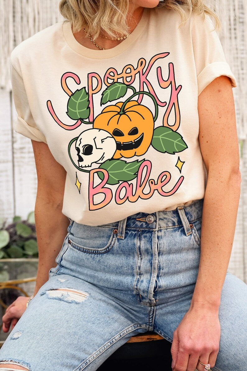 'Spooky Babe' Halloween T-shirt