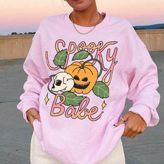 'Spooky Babe' Halloween Sweatshirt