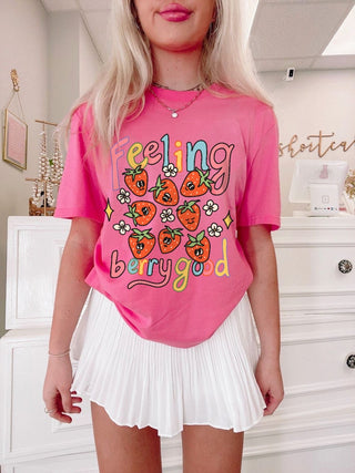 'Feeling Berry Good' Strawberry T-shirt