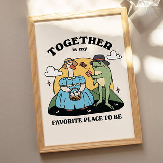 'My favorite place' Frog & Goose Print