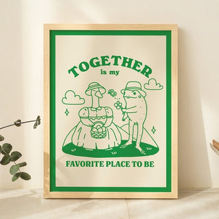 'My favorite place' Frog & Goose Print