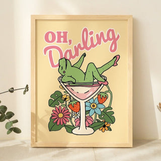 'Oh Darling' Frog Print