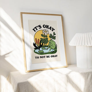 'It's okay' Frog Print