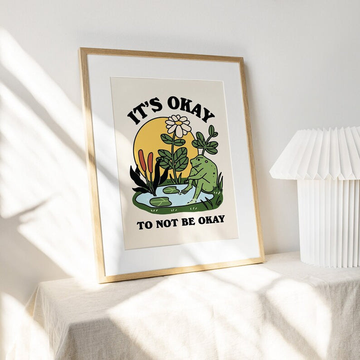 'It's okay' Frog Print