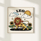 'Leo' Zodiac Print