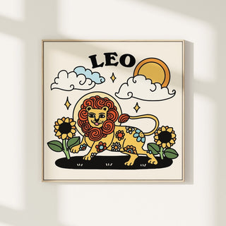 'Leo' Zodiac Print